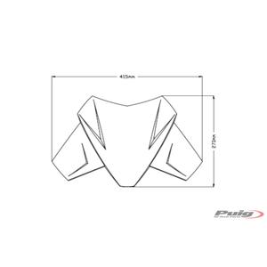 Windschutzscheibe PUIG SPORT 20401H getönt
