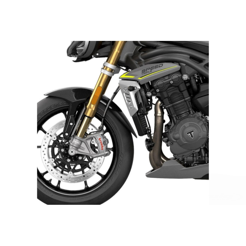 Front fender extension PUIG schwarz für TRIUMPH Speed Triple 1050 2021, TRIUMPH Speed Triple 1200 RS 2021-2025