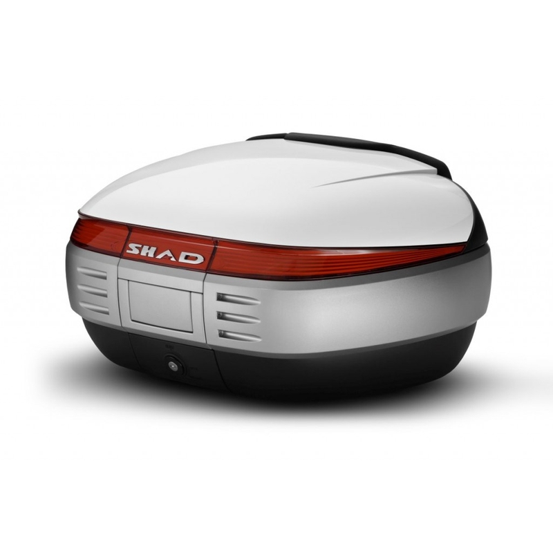 Top case with color cover SHAD SH50 weiß