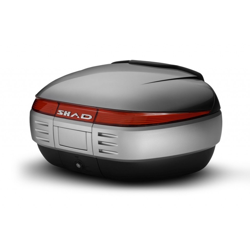Top case with color cover SHAD SH50 silber