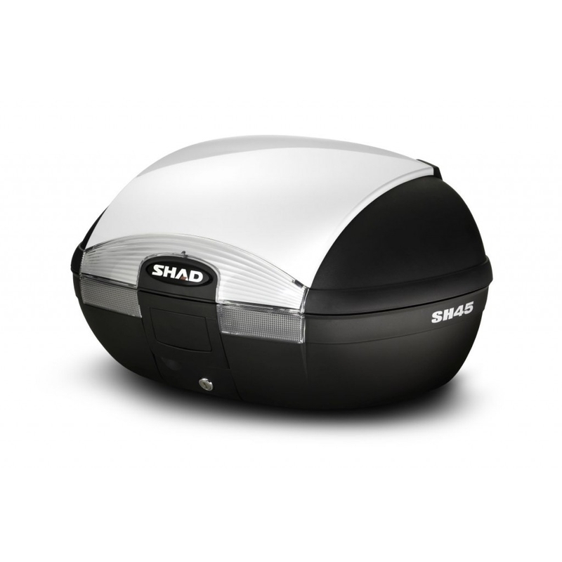Top case with color cover SHAD SH45 weiß