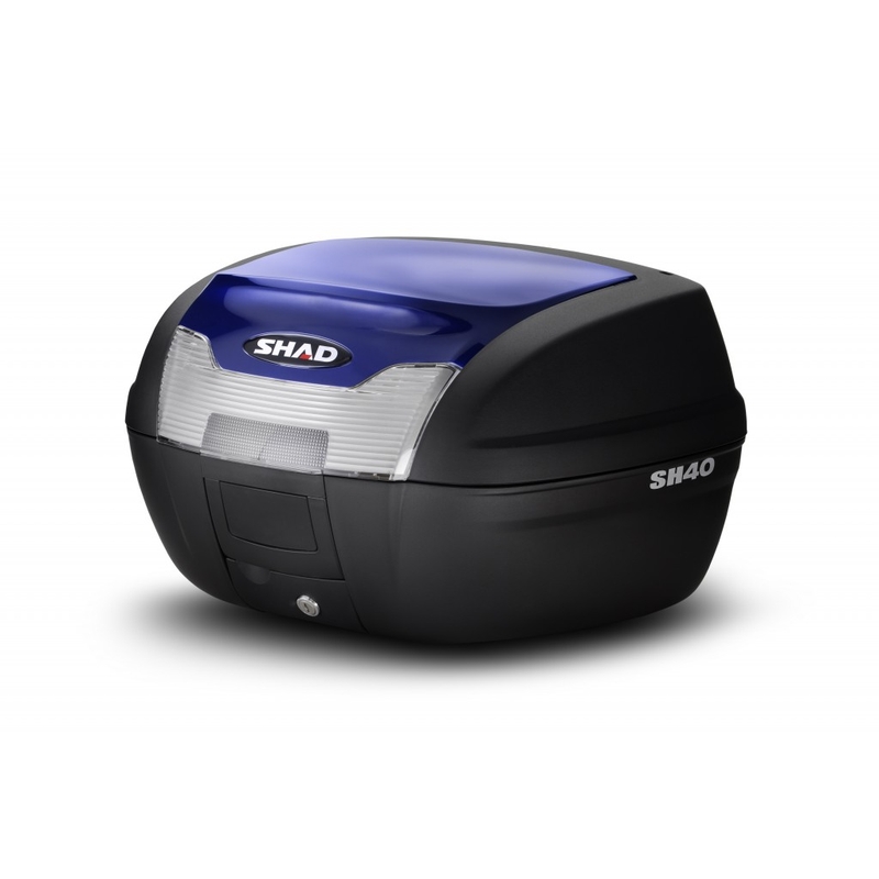 Top case with color cover SHAD SH40 blau