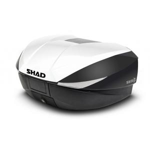 Top case with color cover SHAD SH58X weiß mit PREMIUM Schloss