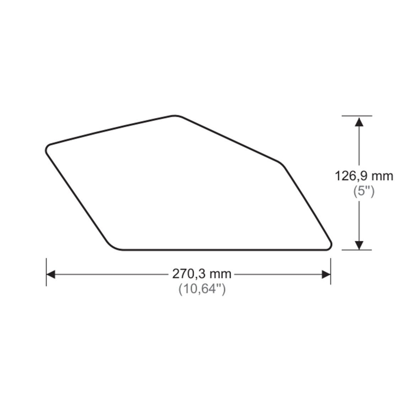 Tankseitenschutz PUIG ANTI-SLIP schwarz