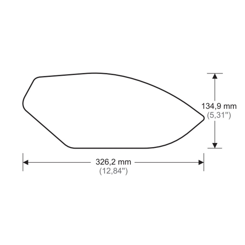 Tankseitenschutz PUIG ANTI-SLIP schwarz für BMW S 1000 RR 2009-2018, BMW S 1000 R 2014-2024