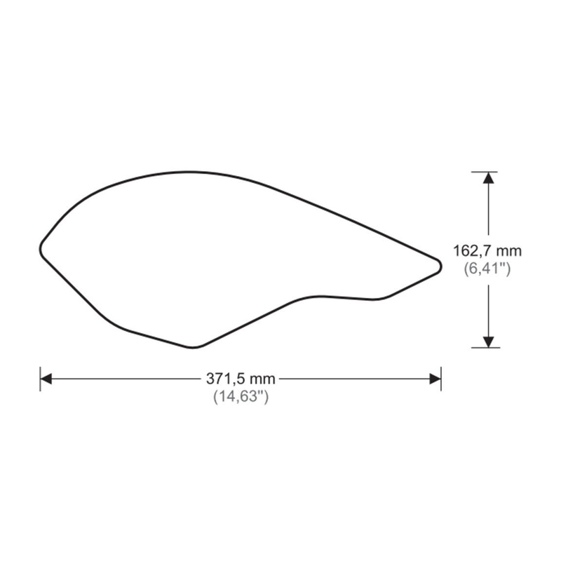 Tankseitenschutz PUIG ANTI-SLIP schwarz