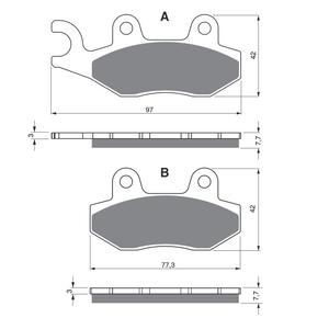 Bremsbeläge GOLDFREN 002 S33 OFF-ROAD FRONT
