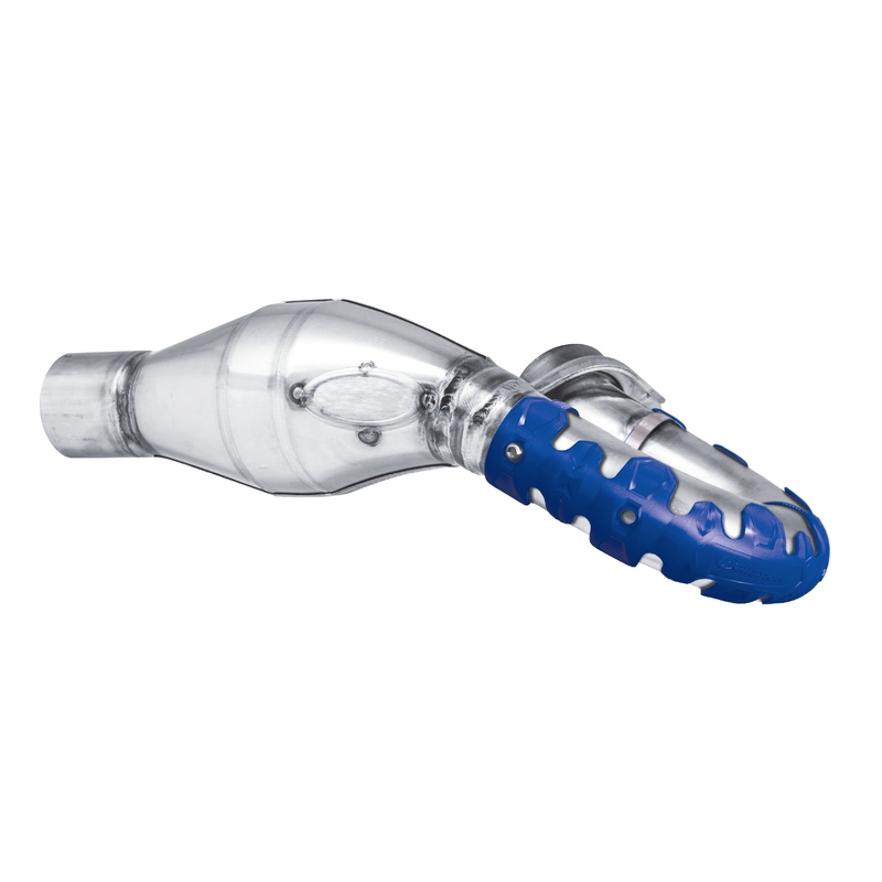 Exhaust head pipe guard POLISPORT ARMADILLO kurz blau