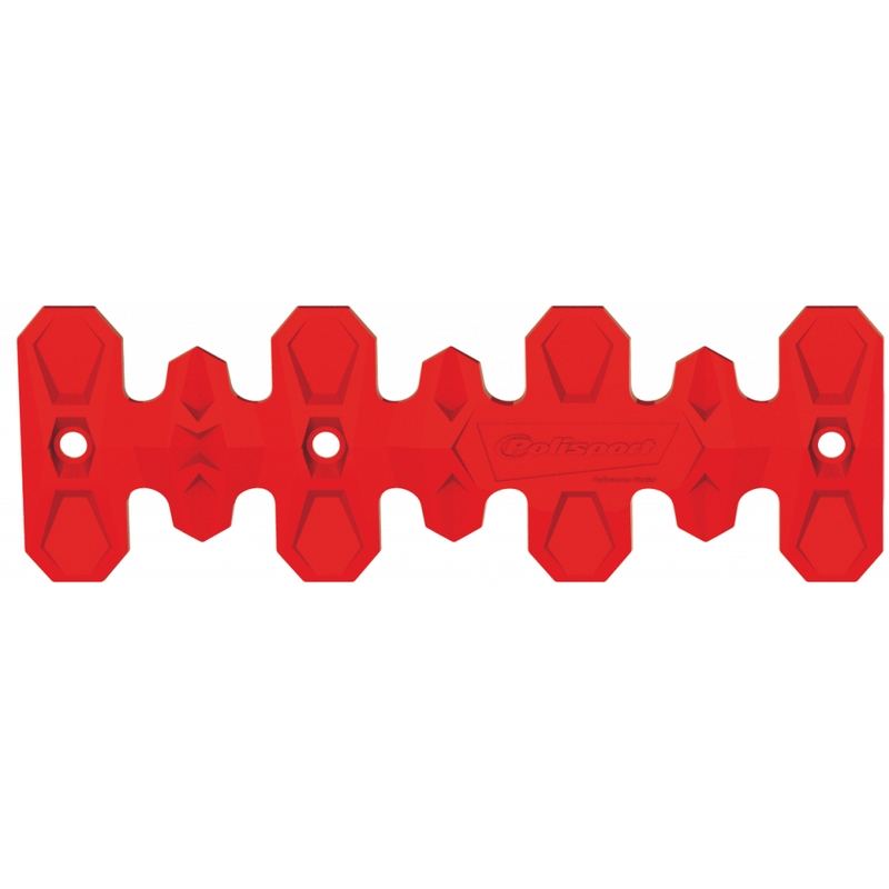 Exhaust head pipe guard POLISPORT ARMADILLO kurz rot