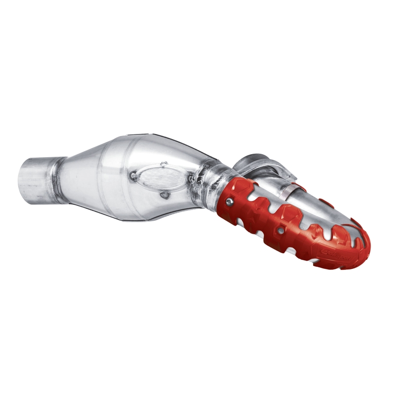 Exhaust head pipe guard POLISPORT ARMADILLO kurz rot