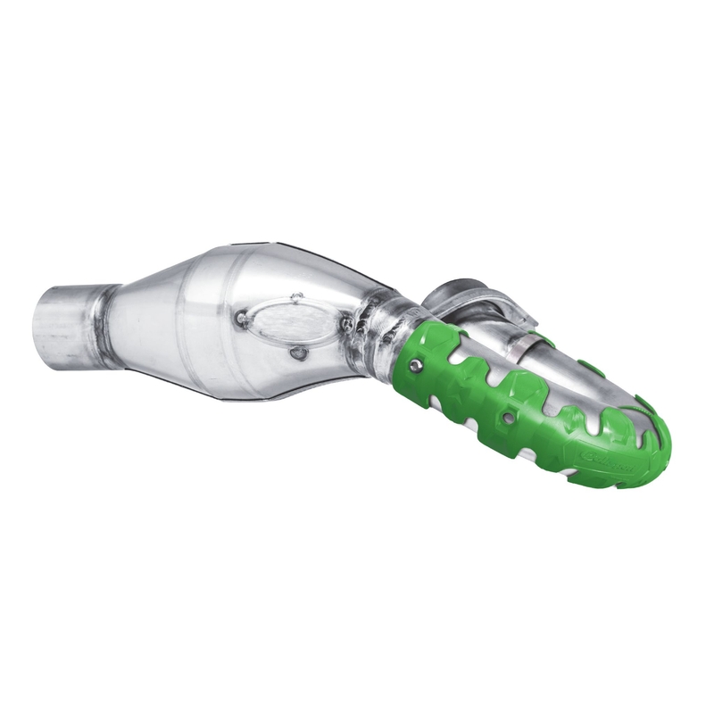 Exhaust head pipe guard POLISPORT ARMADILLO kurz grün