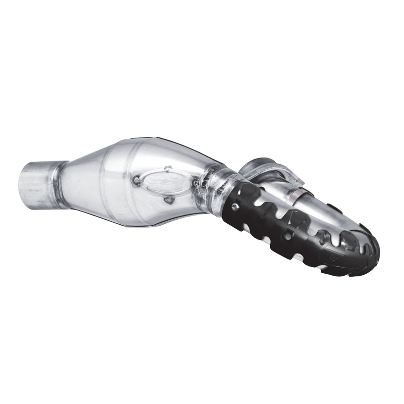 Exhaust head pipe guard POLISPORT ARMADILLO lang schwarz