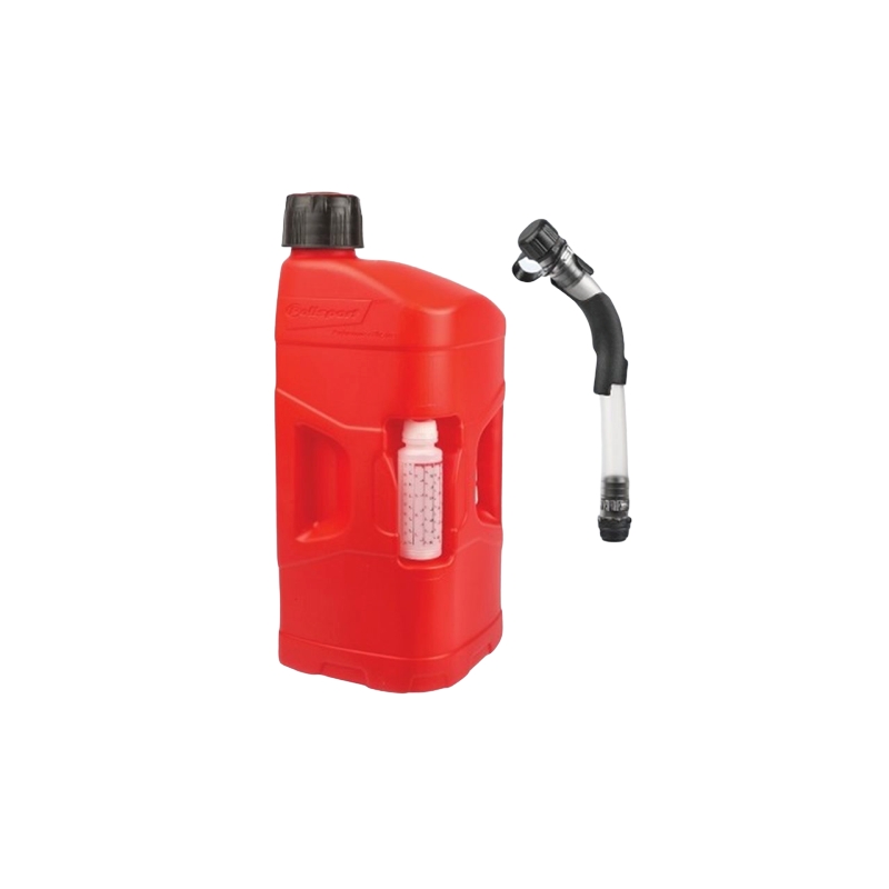 Utility can POLISPORT PROOCTANE 20 l with standard cap + 250 ml mixer + hose rot transparent