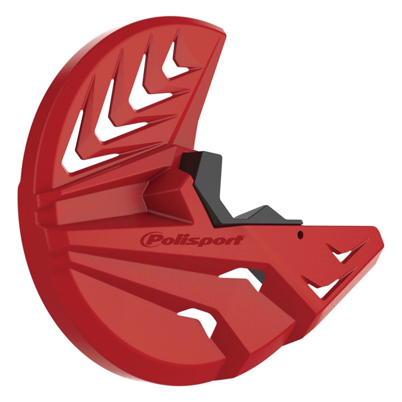 Disc & bottom fork protector POLISPORT red cr04/black