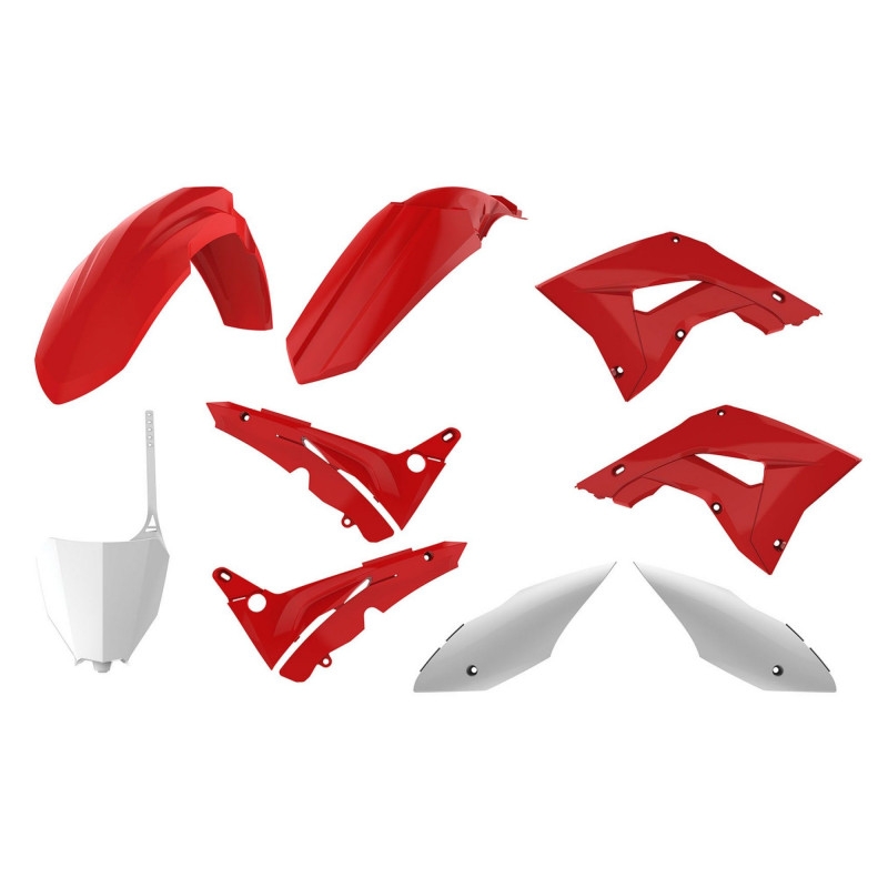 Satz Kunststoffteile POLISPORT restyling OEM Color für HONDA CR 125 R 2002-2007, HONDA CR 250 R 2002-2007