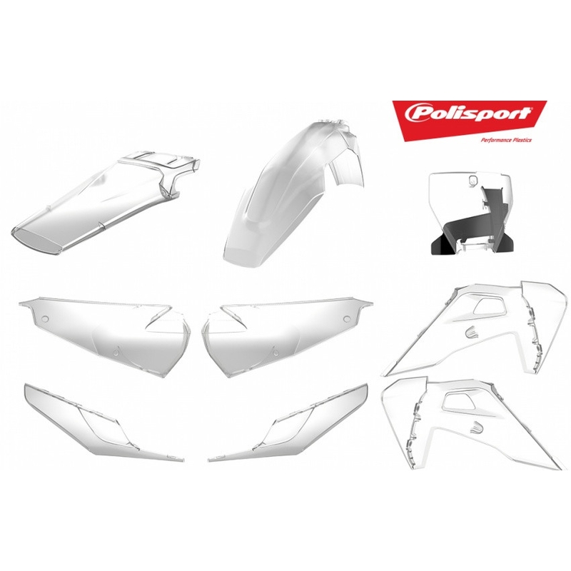 Satz Kunststoffteile POLISPORT clear 18