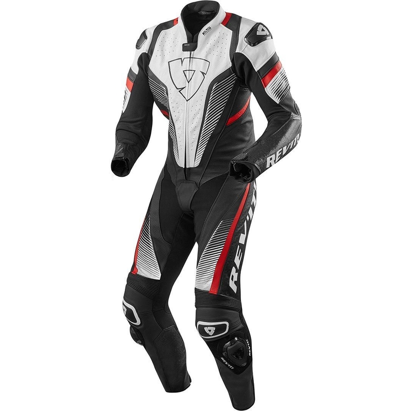 Einteiliger Overall Revit Spitfire weiß-rot