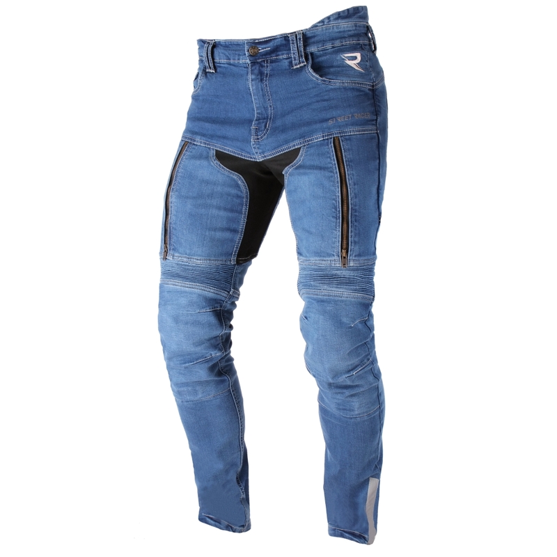 Street Racer Denim Blaue Motorradjeans Ausverkauf