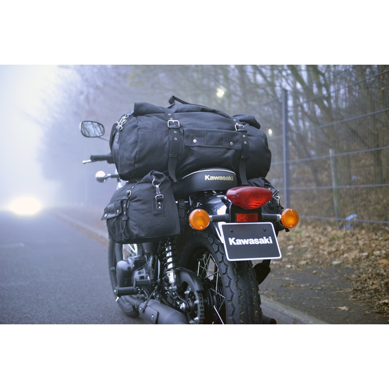 Oxford Heritage Schwarz 40l Motorrad Seitentaschen