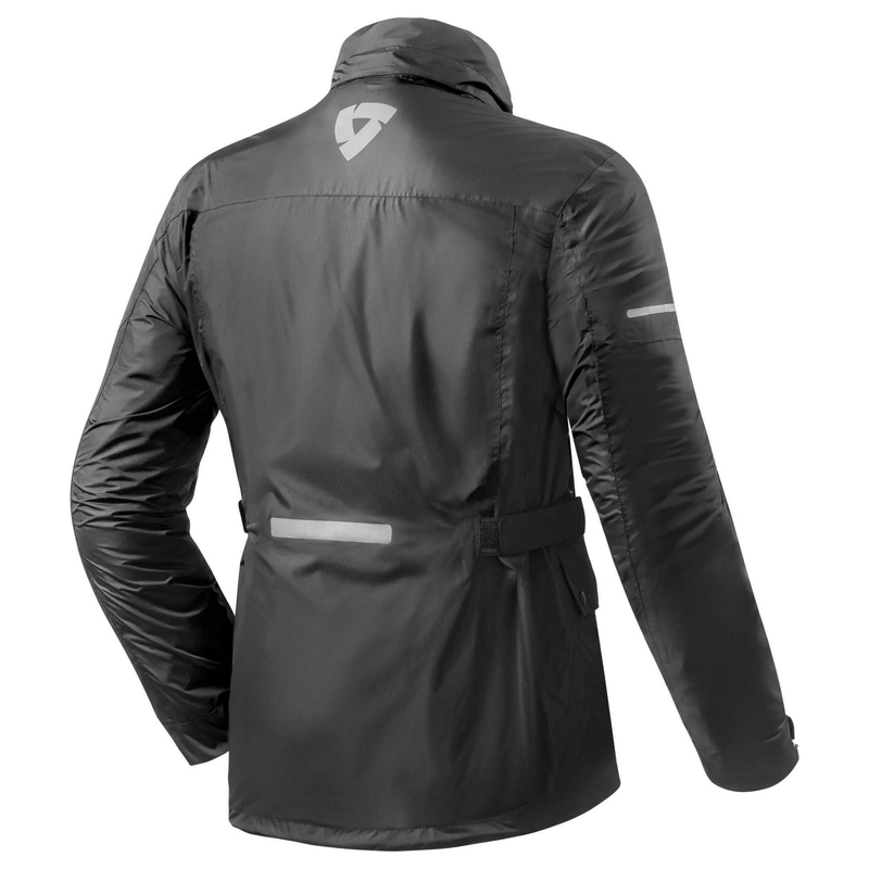 Revit Quartz H2O Motorrad Regenjacke schwarz