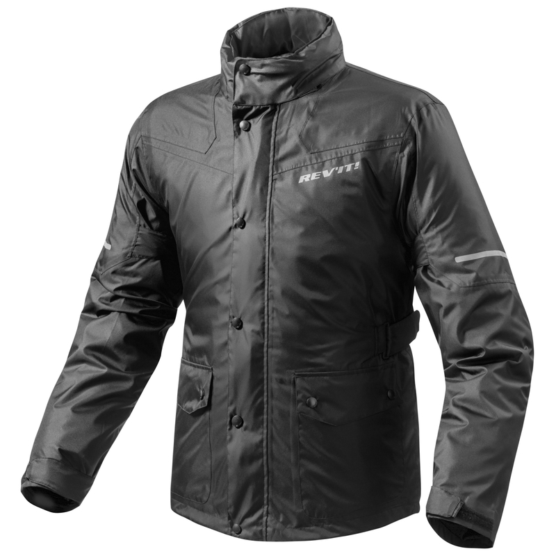Revit Nitric 2 H2O Schwarz Moto Regen Jacke Ausverkauf