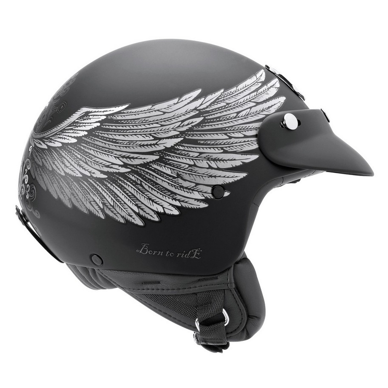 Nexx X.60 Eagle Rider Schwarz-Silber Open Helm Ausverkauf
