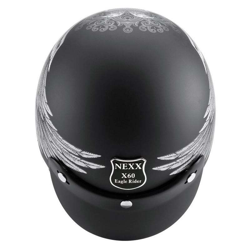 Nexx X.60 Eagle Rider Schwarz-Silber Open Helm Ausverkauf