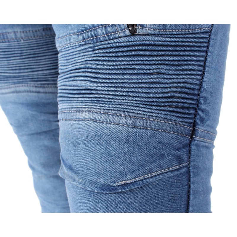 Street Racer Klassische blaue Motorradjeans Ausverkauf