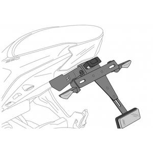 Adjustable license support PUIG 20605N schwarz