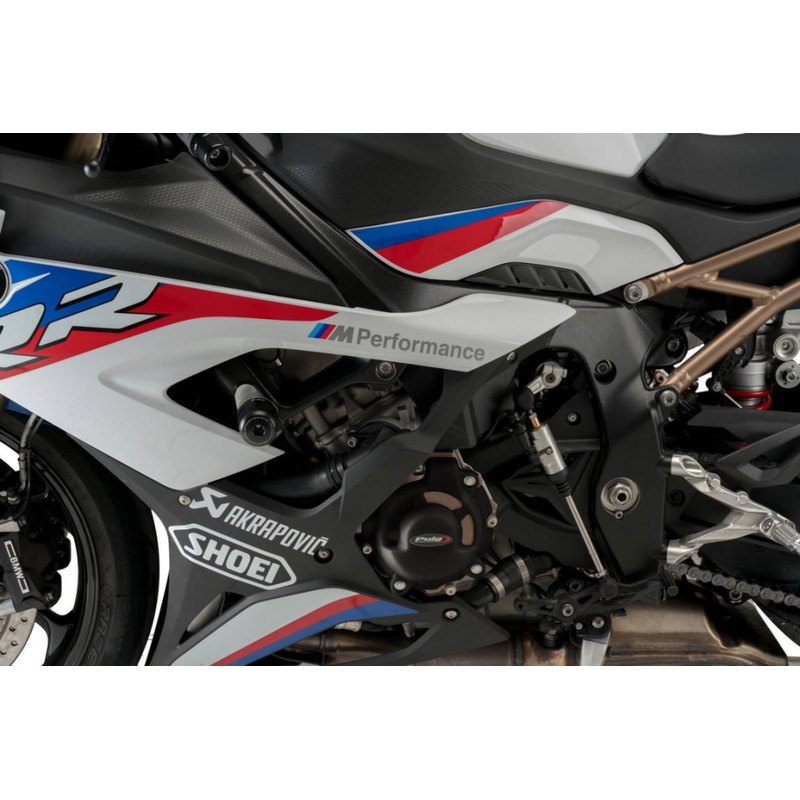 Engine protective covers PUIG schwarz included right, left and alternator caps