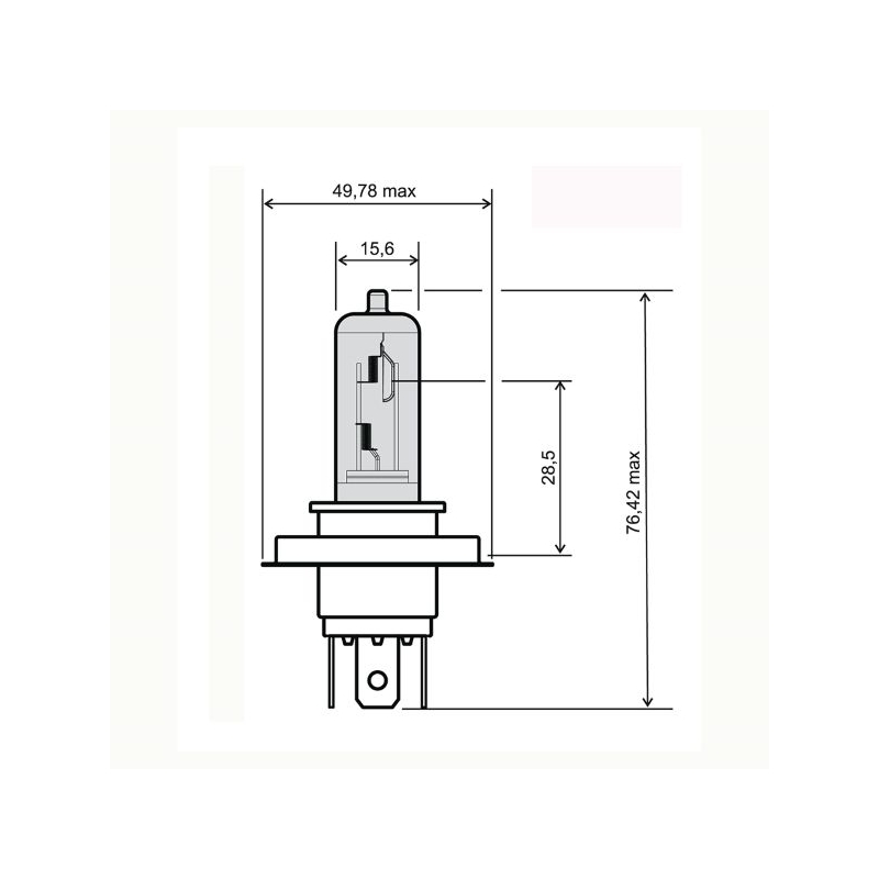 Žárovka RMS FLOSSER modrá hs1 12V 35/35W