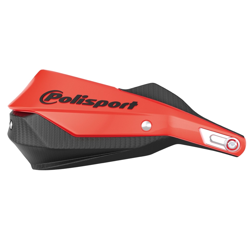 Handguard POLISPORT TRAIL BLAZER mit Montagesatz universal rot/schwarz