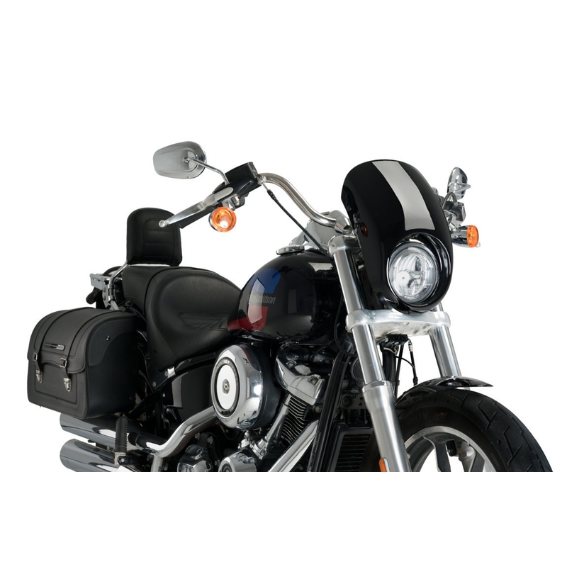 Plexiglas PUIG ANARCHY schwarz für HARLEY DAVIDSON FXLR 1745 Softail Low Rider 2018-2020