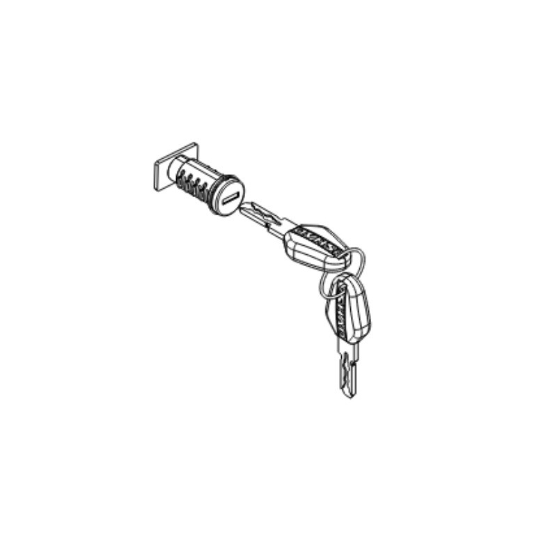 Lock kit keys SHAD TERRA (top case)