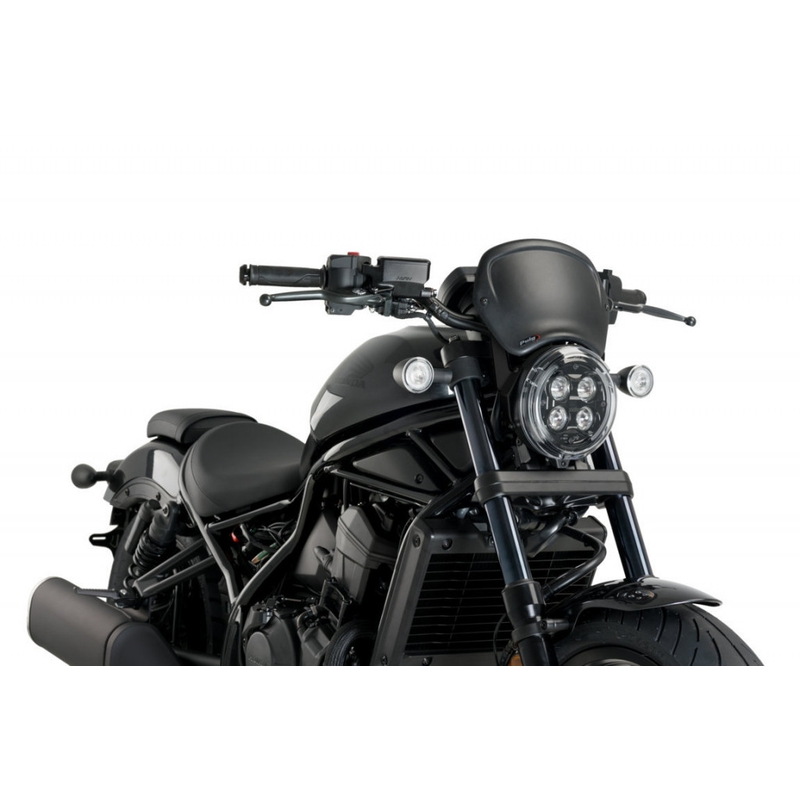Windschirm PUIG FRONTAL PLATE schwarz matt