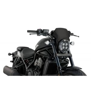 Windschirm PUIG FRONTAL PLATE 20822N schwarz Aluminium