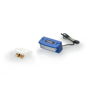 Beleuchtung für Kennzeichen Halter PUIG FLASH 4136A blau alu with LEDs
