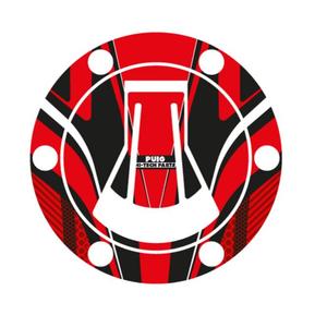 Fuel cap cover PUIG RADIKAL 20614R rot