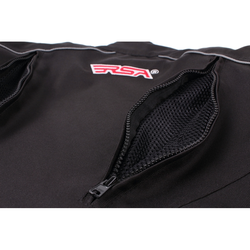 Motorradjacke RSA ST-01 schwarz und weiß Ausverkauf