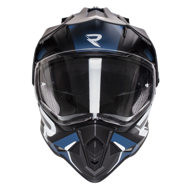 Endurohelm Street Racer Tracker schwarz-blau