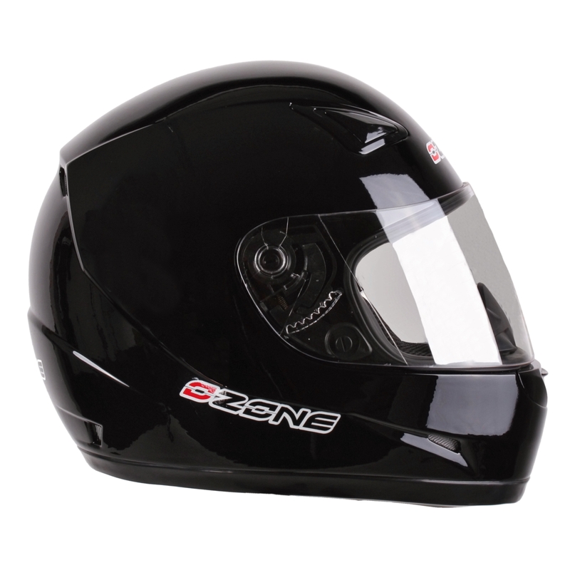 Moto Helm Ozone A951 schwarz glänzend Ausverkauf
