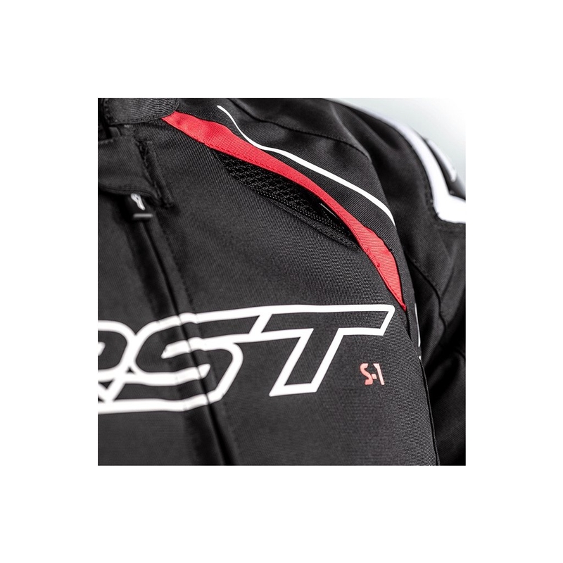 Motorradjacke RST S-1 CE schwarz-rot-weiß Ausverkauf