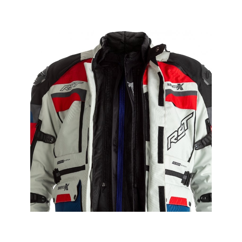 Motorradjacke RST Pro Series Adventure-X CE blau-rot-weiß Ausverkauf