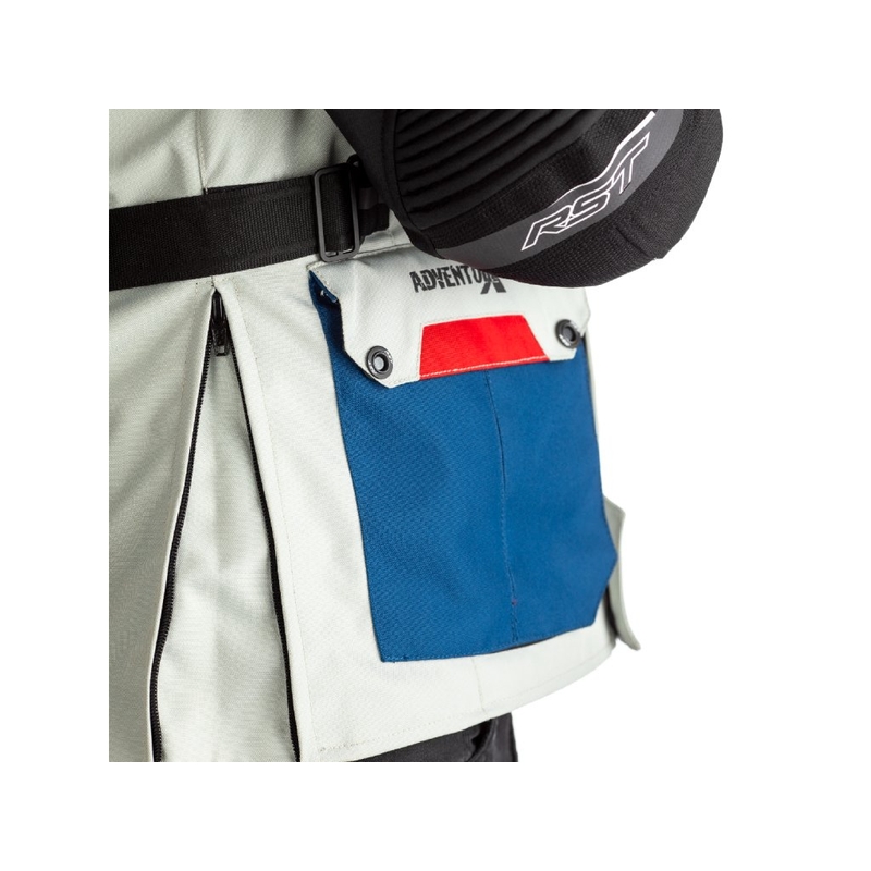 Motorradjacke RST Pro Series Adventure-X CE blau-rot-weiß Ausverkauf