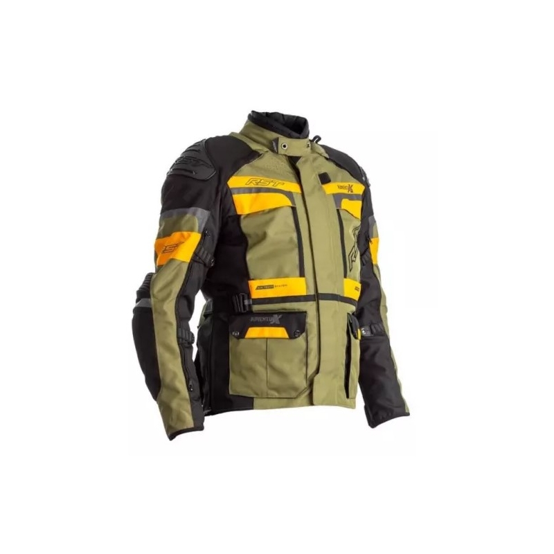 Motorradjacke RST Pro Series Adventure-X CE schwarz-gelb-grün Ausverkauf