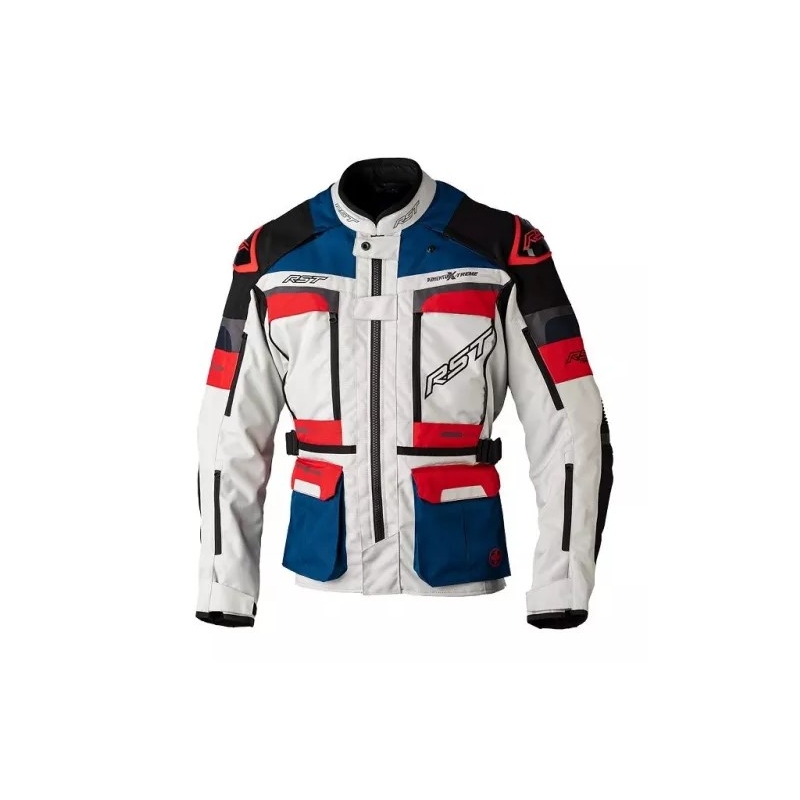 Motorradjacke RST Pro Series Adventure-Xtreme CE weiß-rot-blau Ausverkauf