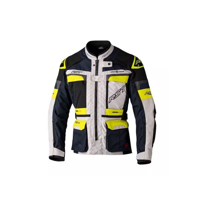 Motorradjacke RST Pro Series Adventure-Xtreme CE silber-blau-gelb Ausverkauf