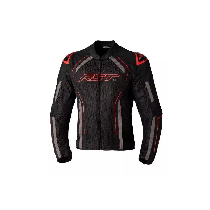 Motorradjacke RST S1 MESH CE schwarz-grau-rot Ausverkauf
