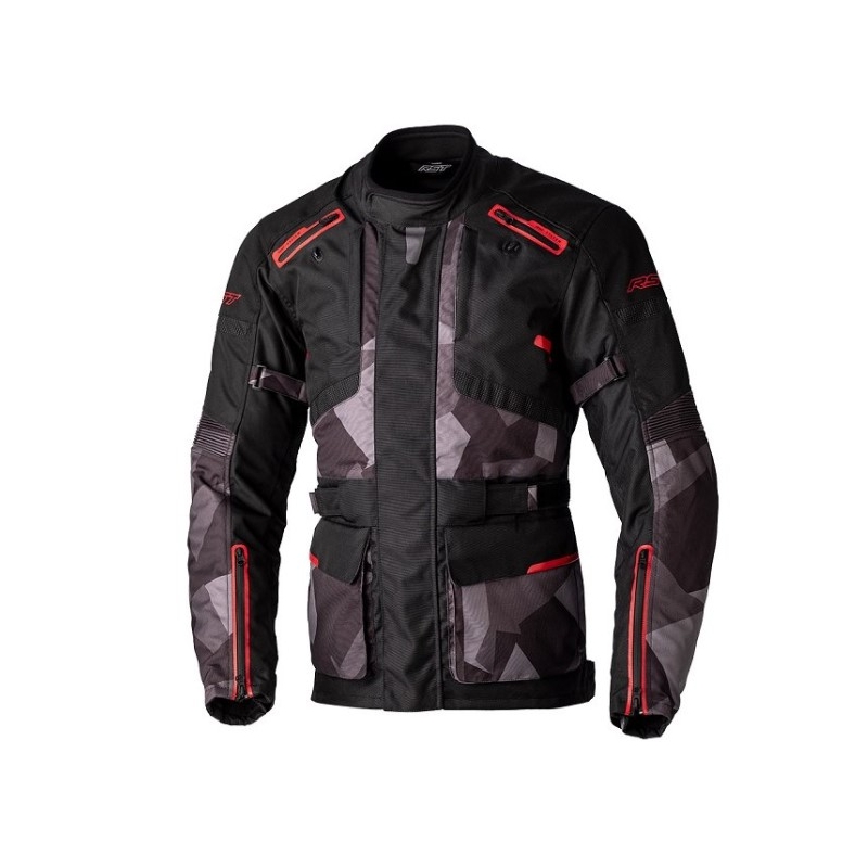 Motorradjacke RST Endurance CE camo schwarz-rot Ausverkauf