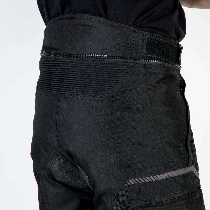 Ozone Flow Schwarze Motorradhosen Ausverkauf